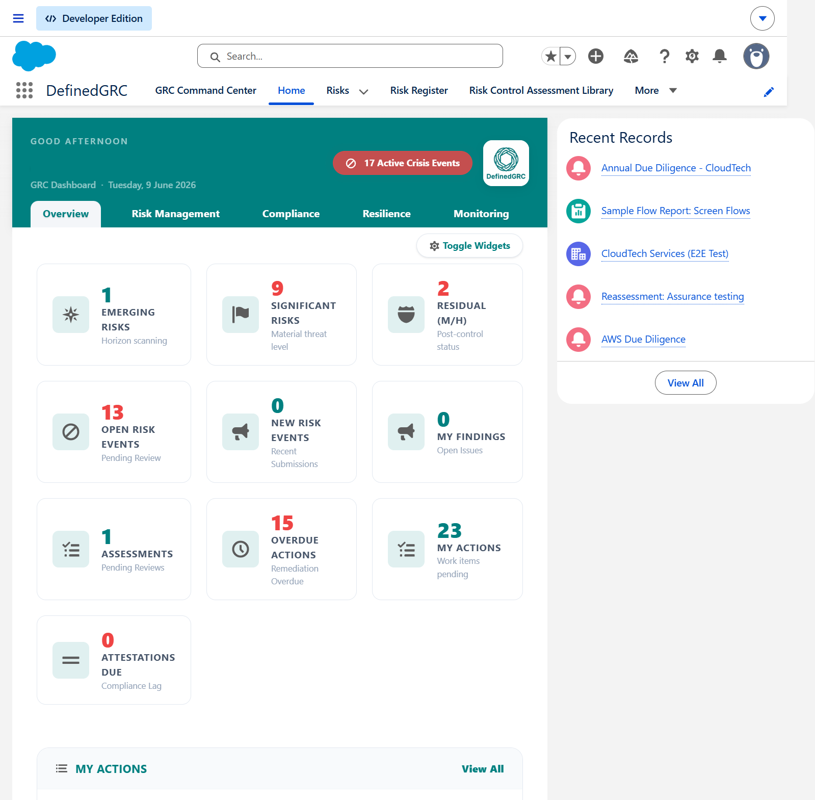 User Homepage Overview
